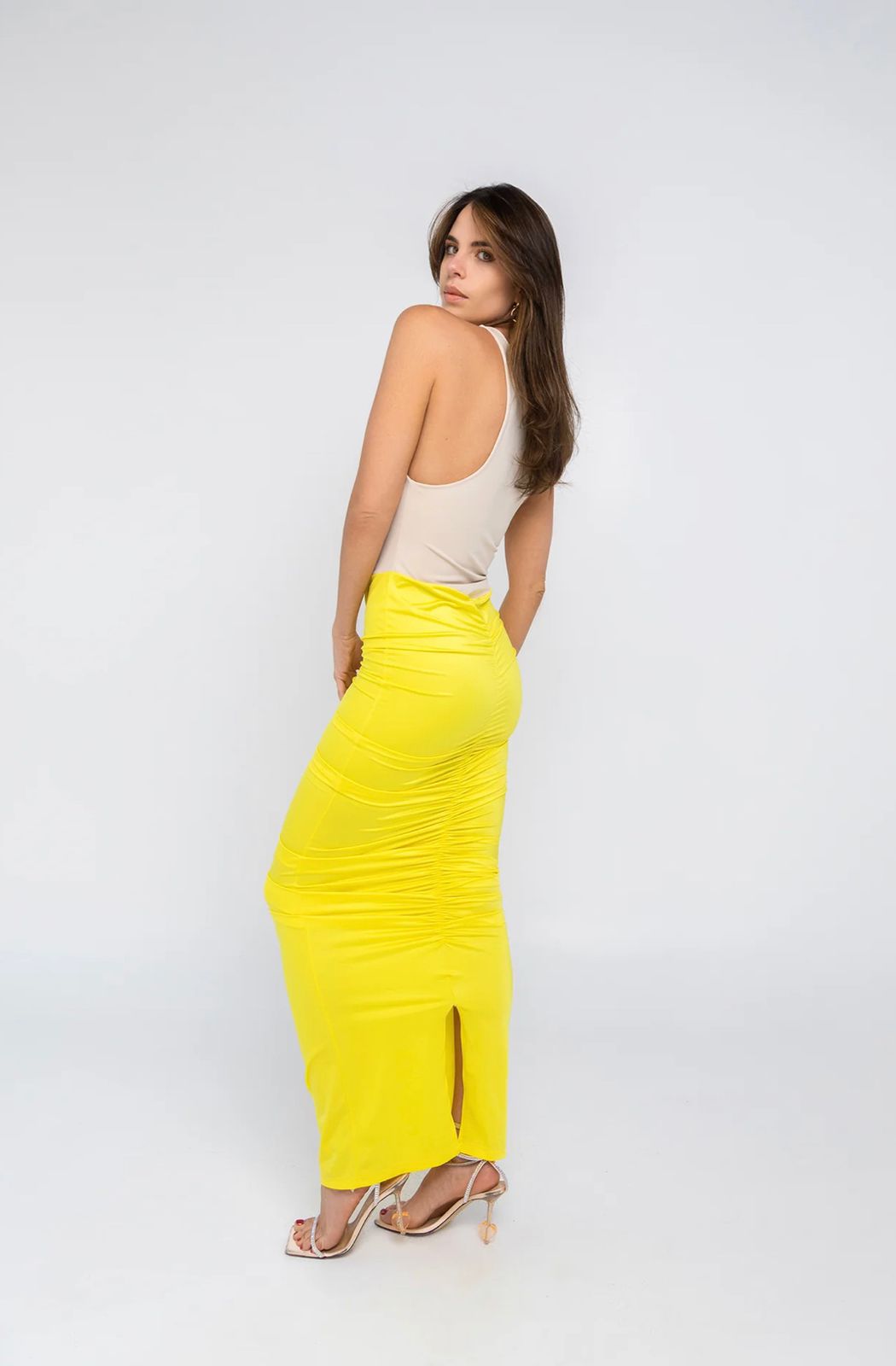 DRESS FYBER LEMON